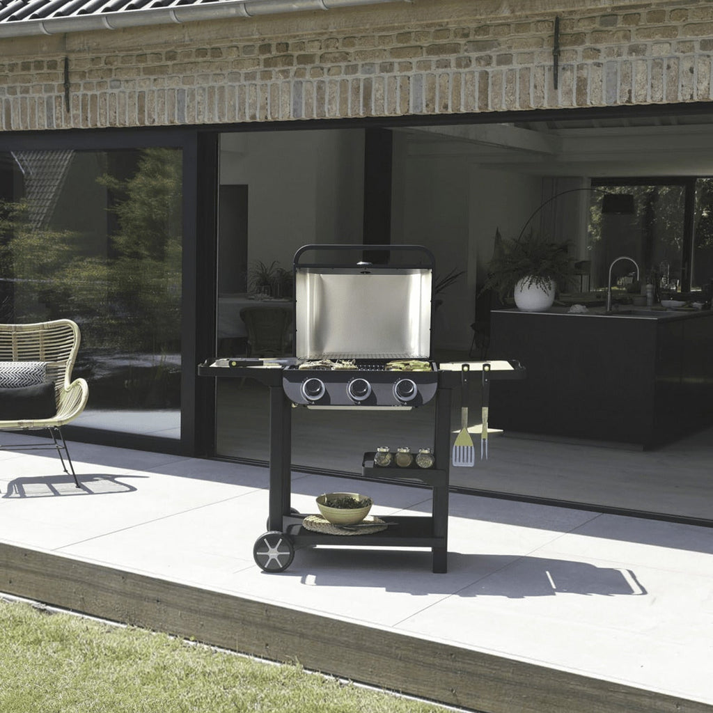 Barbecue à gaz sur chariot Ibiza - 3 Brûleurs 8,4 kW