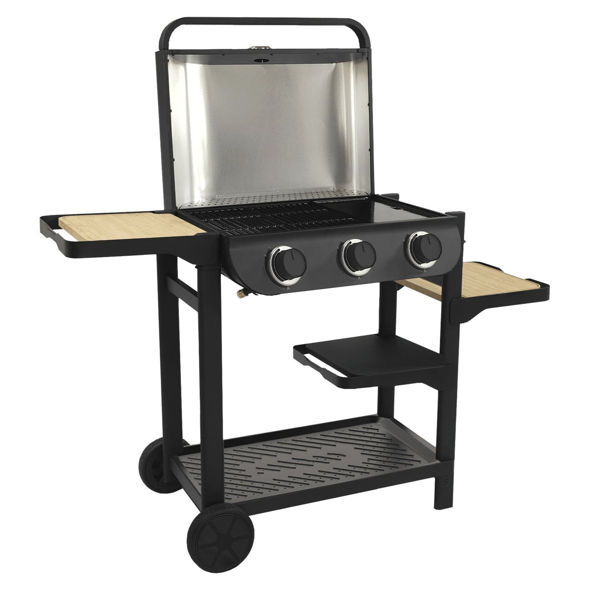 Barbecue à gaz sur chariot Ibiza - 3 Brûleurs 8,4 kW