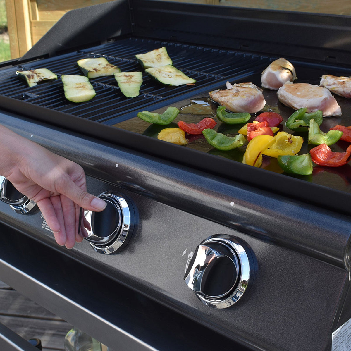 Barbecue gaz mixte Tenerife - 4 brûleurs 14 kW