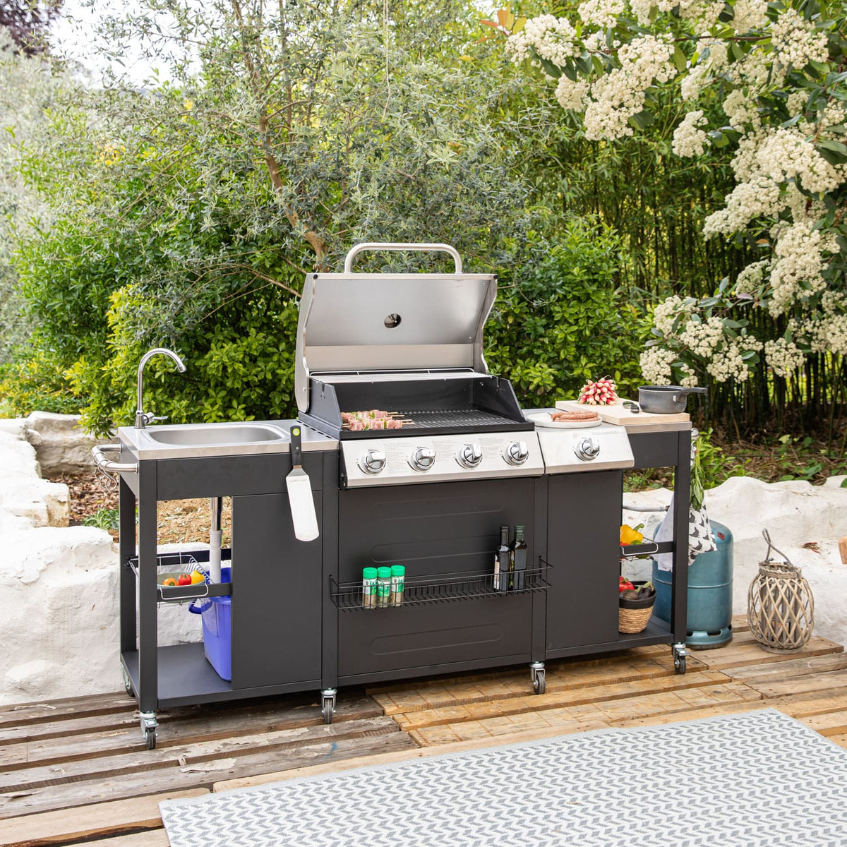 REVO Alicante Outdoor Kitchen – 4+1 Burner 17.2 kW