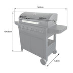 Barbecue à gaz Malibu - 6 brûleurs 15kW
