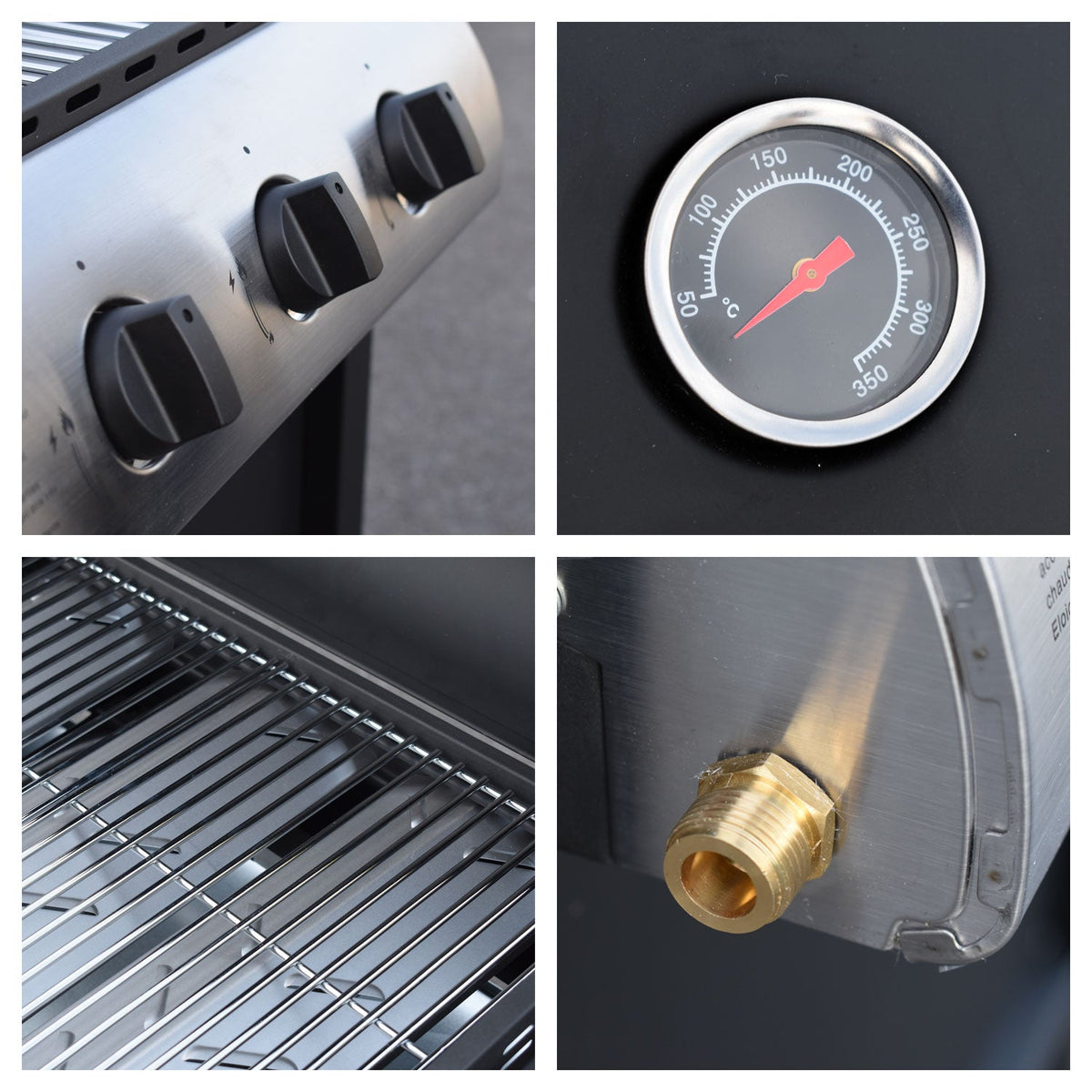Barbecue au gaz Hawaï - 3 brûleurs 8,4 kW Butane/Propane