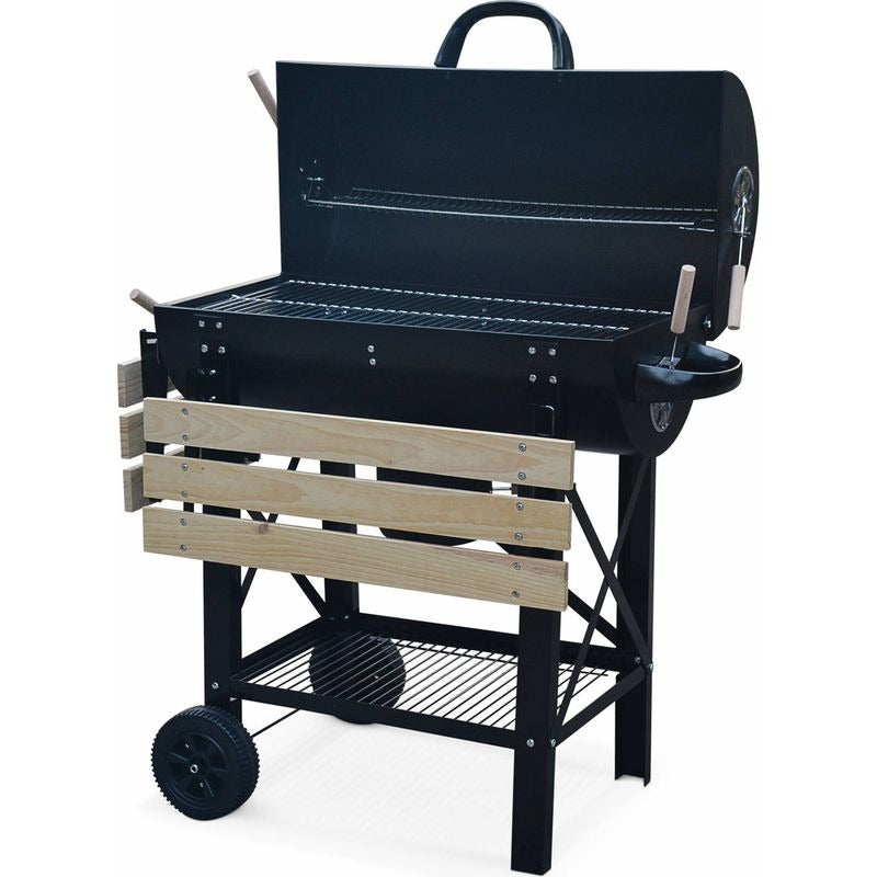American Charcoal Barbecue REVO Malaga – Smoker with Thermometer