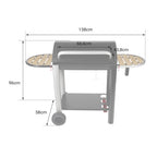 REVO Montaro 70 Cast Iron Charcoal Barbecue with Integrated Fan