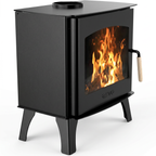 Poêle à bois REVO 11,8 kW – Bûches 52 cm – Vitre propre