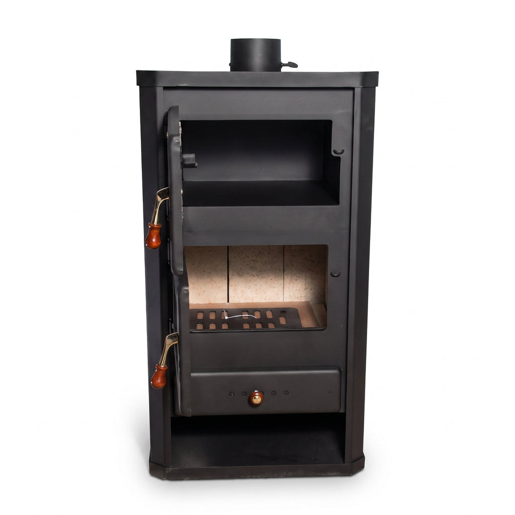 Poêle à bois REVO 12 kW – Four intégré – Sortie supérieure