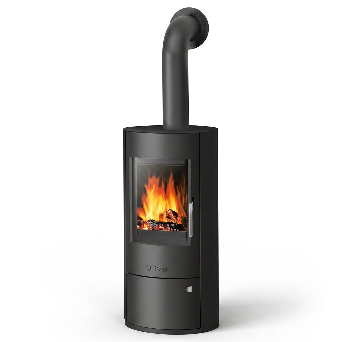 Poêle à bois REVO 7 kW – Acier – Triple combustion – Sortie dessus/arrière