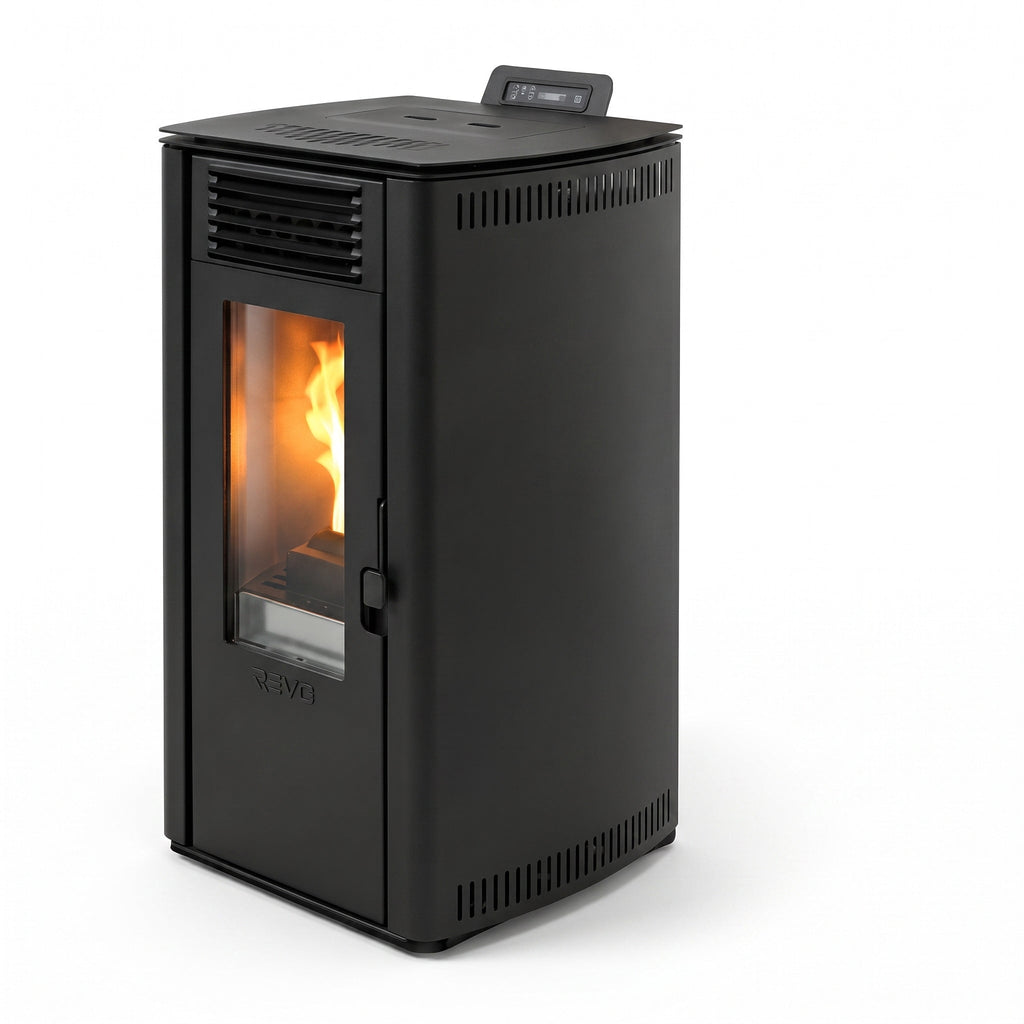 Pellet stove REVO 8 kW – Steel – Programmable – Up to 200 m³