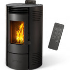 Poêle à granulés REVO 11,6 kW – Étanche – Canalisable – Réservoir 15 kg – Jusqu'à 240 m³ – Programmable