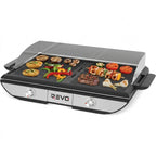 REVO Sitges Electric Griddle & Grill Combination – Dual Cooking Zones – 2300 W