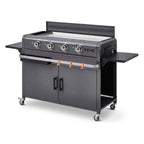 Plancha Gaz REVO Cordoba XL – Plaque Inox – 4 Brûleurs – Chariot Inclus – 9,6 kW