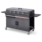 Plancha Gaz REVO Cordoba XL – Plaque Inox – 4 Brûleurs – Chariot Inclus – 9,6 kW