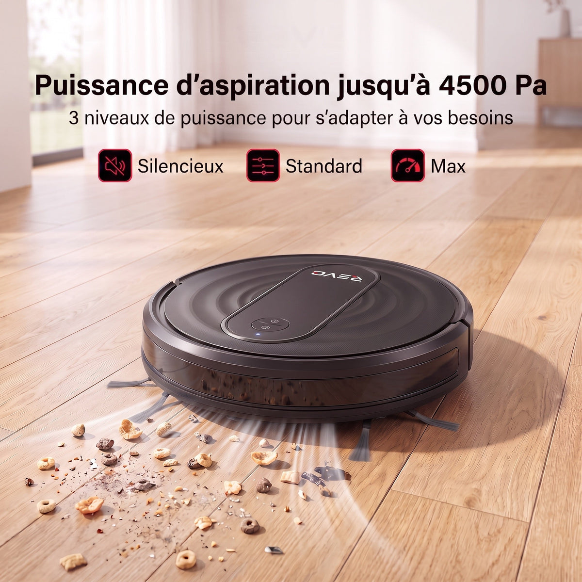 Robot aspirateur laveur REVO G20 Pro – 4 500 Pa – Autonomie jusqu’à 180 min – Contrôle par application
