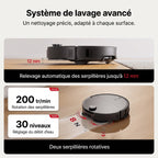 Robot aspirateur laveur REVO Apex 25 noir – 25 000 Pa avec station multifonctionnelle et navigation intelligente