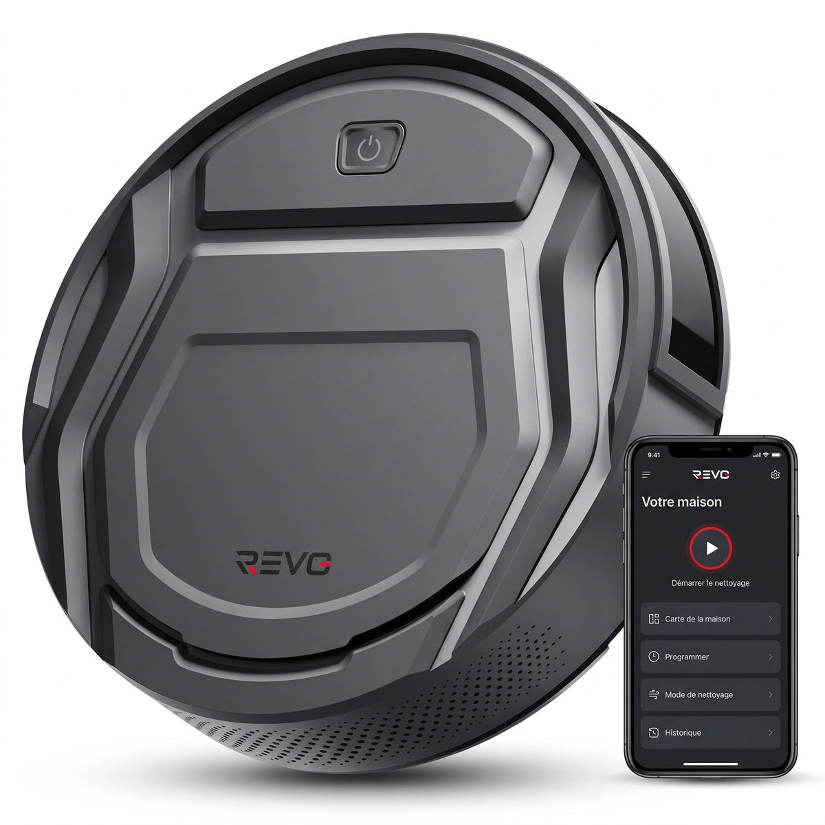 Robot aspirateur REVO SlimForce 22 – 2 200 Pa, connecté et autonomie de 120 min