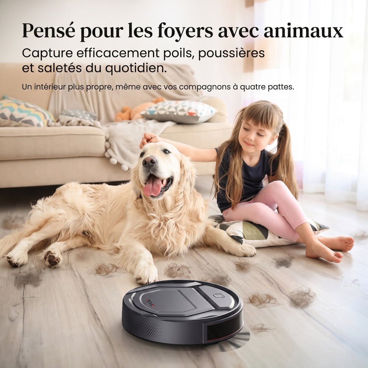 Robot aspirateur REVO SlimForce 22 – 2 200 Pa, connecté et autonomie de 120 min