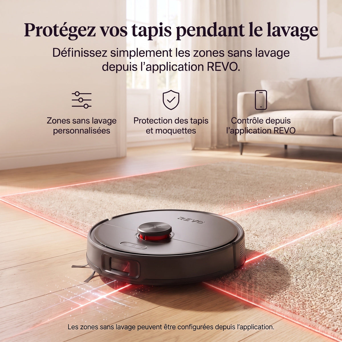 Robot Aspirateur Laveur REVO Nova 6 – 6 000 Pa avec station tout-en-un et navigation LiDAR