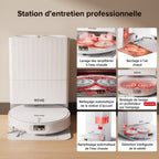 Robot Aspirateur Laveur REVO Apex 25 Blanc – 25 000 Pa avec Station Multifonctionnelle & Navigation Intelligente