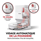 Robot aspirateur laveur REVO Vortex 13 – 13 000 Pa avec station auto-vidage et navigation laser