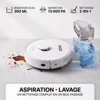 Robot aspirateur laveur REVO Vortex 13 – 13 000 Pa avec station auto-vidage et navigation laser