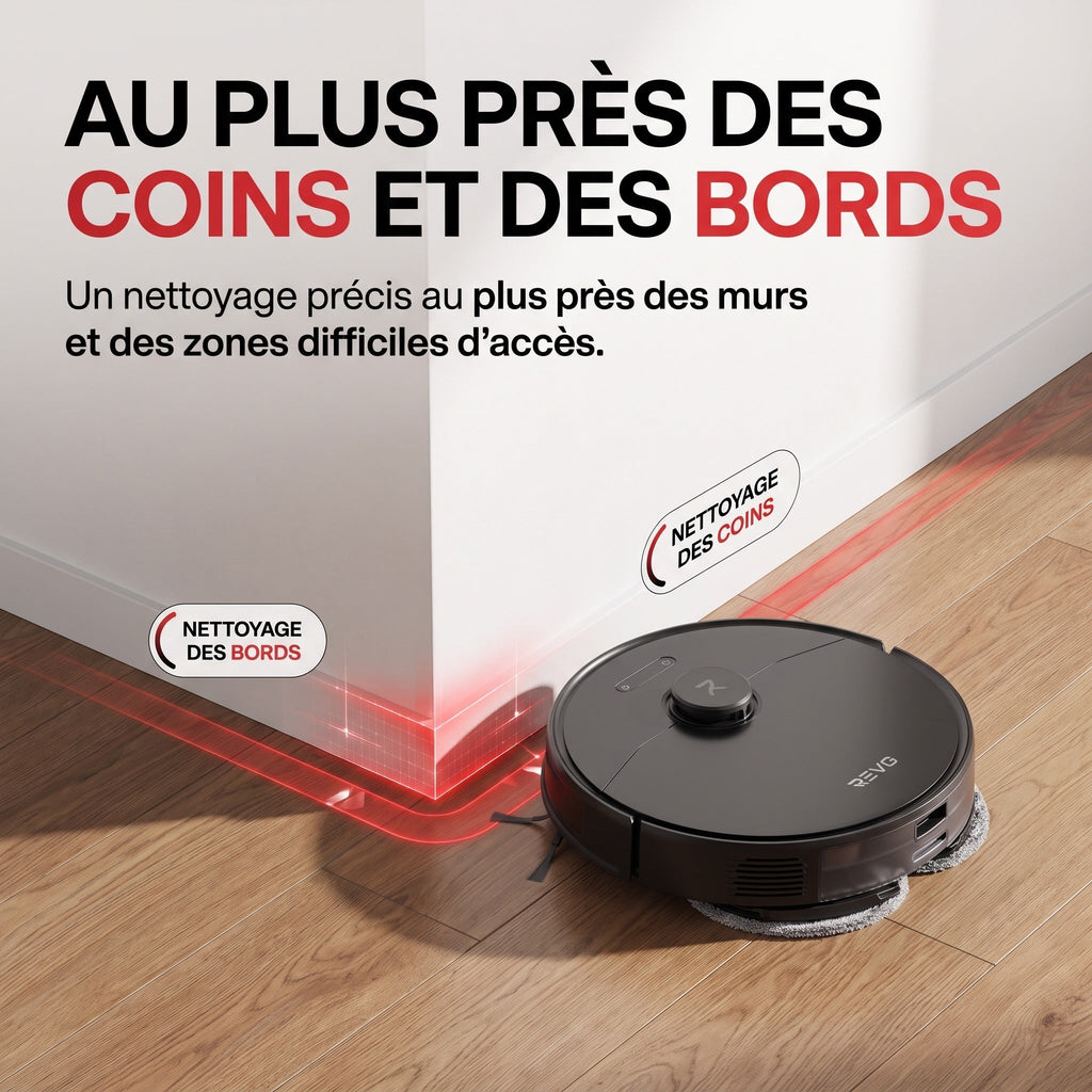 Robot aspirateur laveur REVO S20 Ultra – 36 000 Pa – Navigation 3D – Station automatique