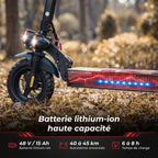 Trottinette électrique REVO Titan 800 – 800 W – Autonomie 45 km – Batterie 48 V 15 Ah – Pneus tout-terrain 10 po