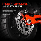 Trottinette Électrique REVO Titan X2 – Double Moteur 2 × 1 000 W – Autonomie jusqu’à 75 km – Batterie 60 V 18 Ah – Pneus Tout-Terrain 10"