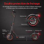 Trottinette Électrique REVO Nova – 350 W (Crête 650 W) – Autonomie 30-35 km – Batterie 36V 7,8 Ah – Pneus 8,5" Nid d'Abeille