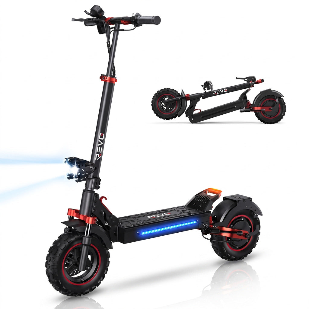 Trottinette électrique REVO Peak – 1000 W (pic 1200 W) – Autonomie 55 km – Batterie 48V 15Ah – Pneus 11" tout-terrain