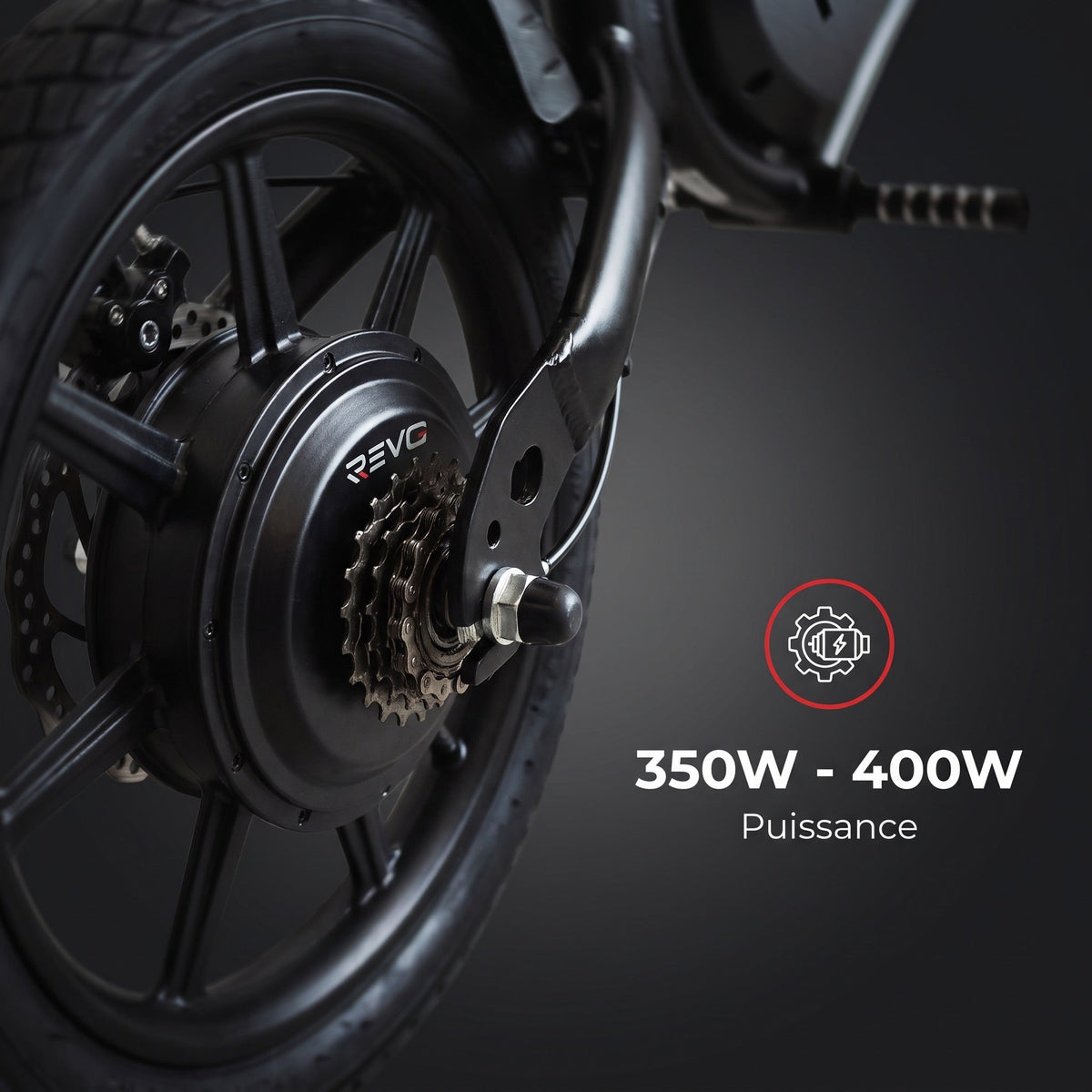 Draisienne Électrique REVO Volt – 350 W – Autonomie 15 à 20 km – Batterie 36V – Pliable – Freins à Disque Avant/Arrière