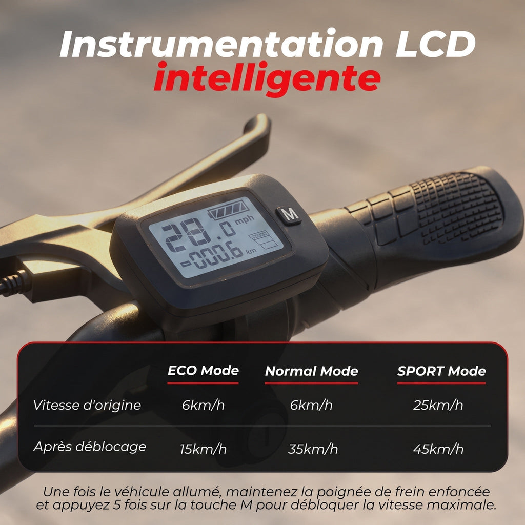Trottinette électrique REVO Prime – 1000 W – Autonomie 55-60 km – Batterie 48 V 13 Ah – Siège confort intégré