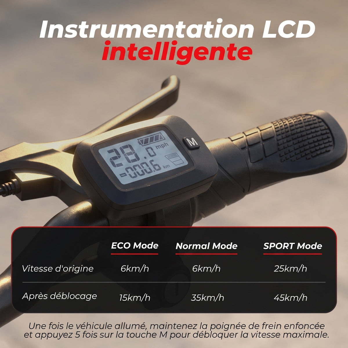 Trottinette électrique REVO Prime – 1000 W – Autonomie 55-60 km – Batterie 48 V 13 Ah – Siège confort intégré