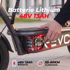 Trottinette électrique REVO Prime – 1000 W – Autonomie 55-60 km – Batterie 48 V 13 Ah – Siège confort intégré
