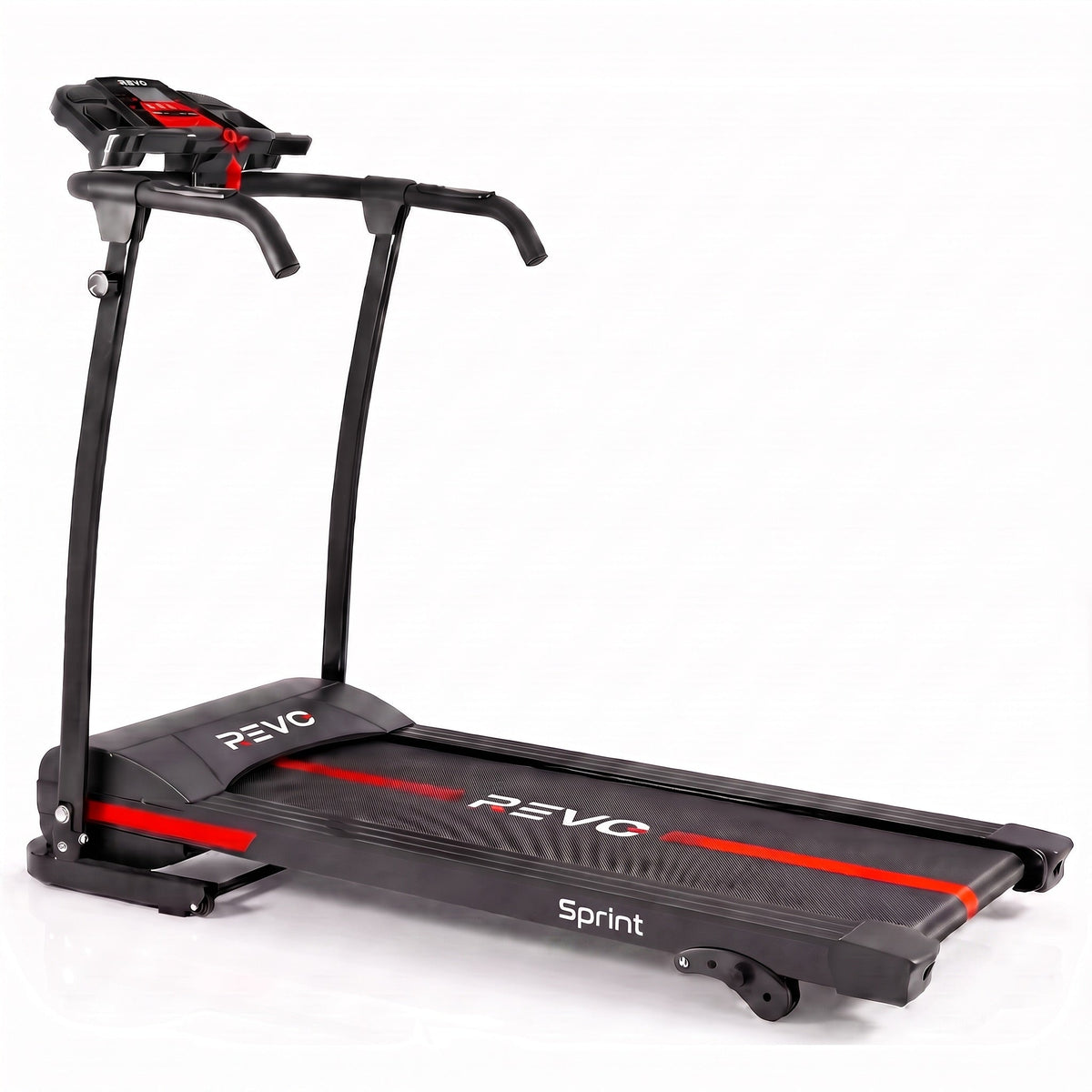 Tapis de course électrique REVO Sprint – 1100 W / 1,5 CV – Vitesse jusqu'à 12 km/h – Pliable – Inclinaison réglable