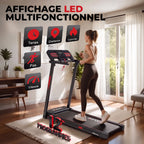 Tapis de course pliable REVO Vita – Moteur 3,0 CV – Vitesse 1 à 14 km/h – Charge 150 kg – Bluetooth