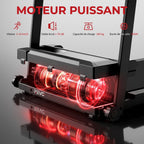 Tapis de course pliable REVO Pace – 10 km/h – 12 programmes – Charge 100 kg – Écran LED