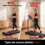 Tapis de course pliable REVO Flexo – 10 km/h – 2 modes (marche/course) – Écran LED