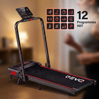 Tapis de course pliable REVO Trail – 12 km/h – 12 programmes HIIT – Écran LED et application connectée