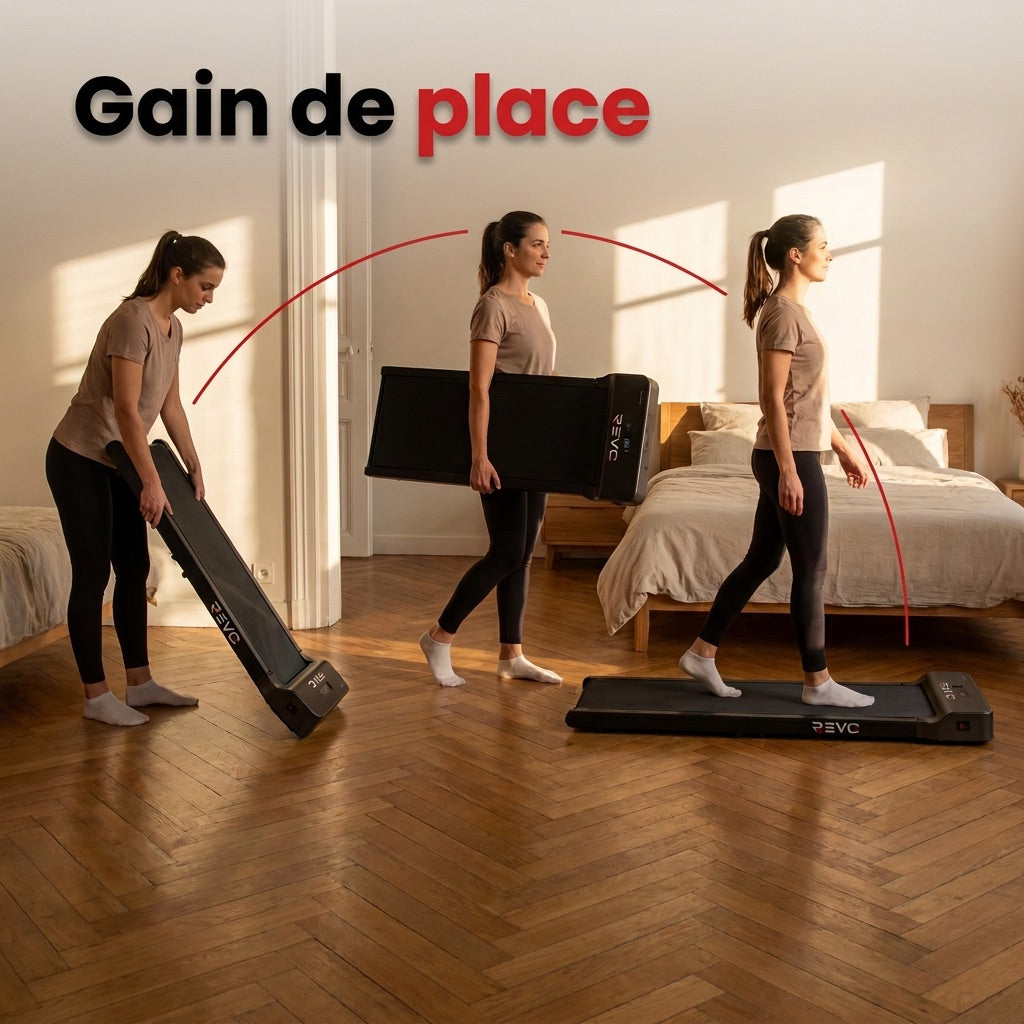 Folding Treadmill REVO WalkingPad – 6 km/h – 110 kg Load – LED Display