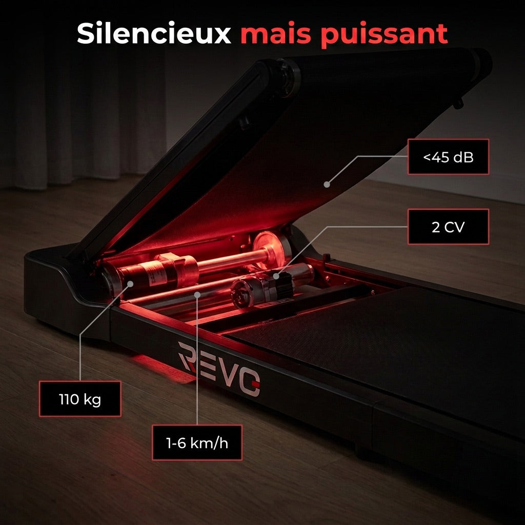 Folding Treadmill REVO WalkingPad – 6 km/h – 110 kg Load – LED Display