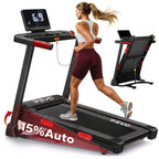 REVO Elevate 15 Treadmill - 15% Automatic Incline - 2.5 HP - 12 km/h - Foldable & Connected