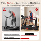 REVO SafeWalk 3 - Treadmill 3.0 HP - 0.8 to 8.5 km/h - Handrails & Heart Rate Monitor
