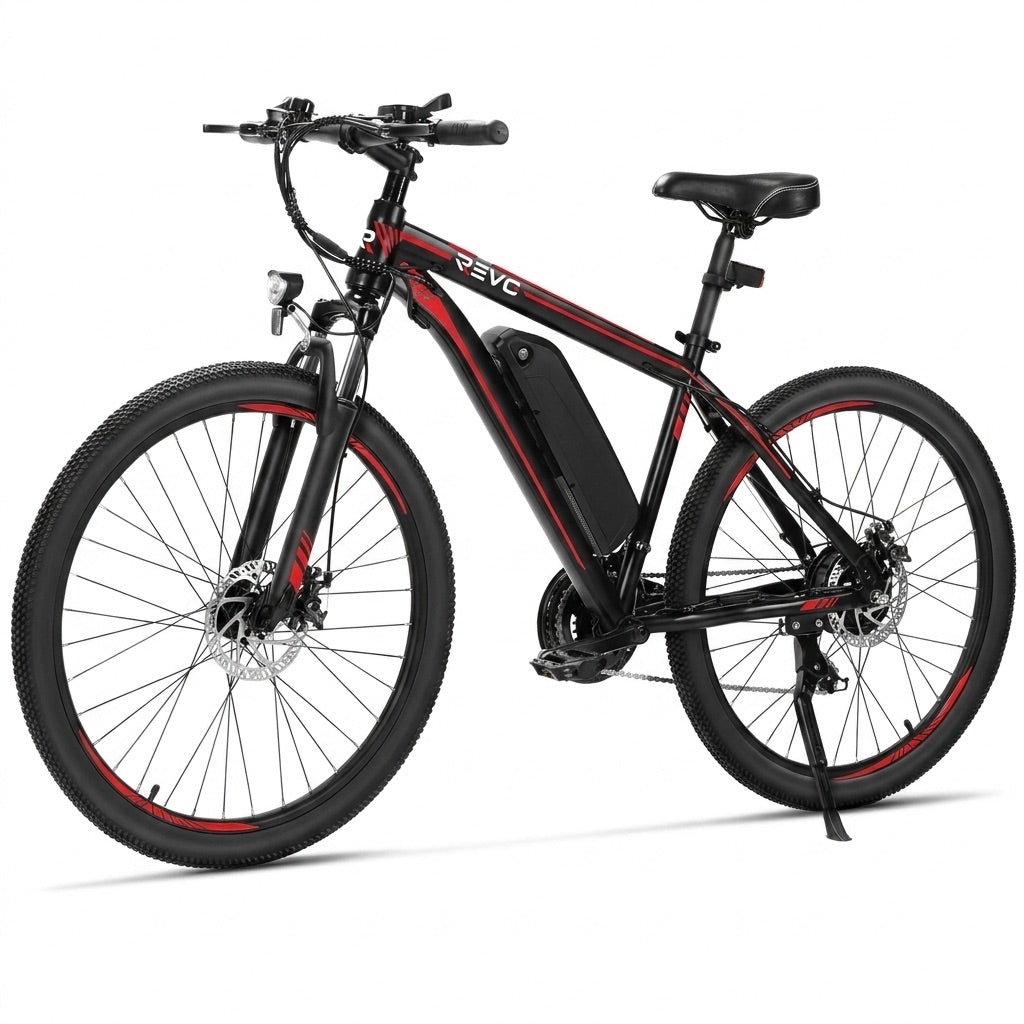 VTT électrique REVO Ridge 65 – 250 W – Jusqu'à 65 km d'autonomie – Batterie amovible 13 Ah – 21 vitesses – Pneus 26"
