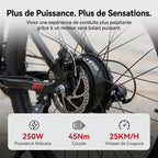 VTT électrique REVO Ridge 65 – 250 W – Jusqu'à 65 km d'autonomie – Batterie amovible 13 Ah – 21 vitesses – Pneus 26"