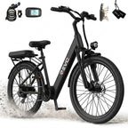 Electric Bicycle REVO Horizon 24 – 250 W – Range up to 40 km – Battery 36 V 10 Ah – 7 Speeds