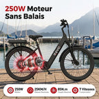 Electric Bicycle REVO Horizon 24 – 250 W – Range up to 40 km – Battery 36 V 10 Ah – 7 Speeds
