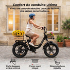 Electric Fat Bike REVO Terra Boost – 250 W – Range up to 126 km – 48 V 13 Ah Battery – 75 Nm Torque – 20 x 4 Tires