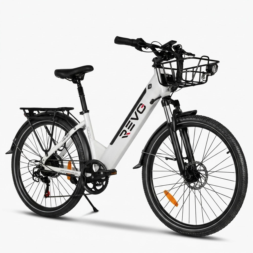 Electric Bike REVO Metro – 26″ – 500 W Motor – 36 V 15 Ah Battery – Shimano 7 Speeds – Suspension Fork