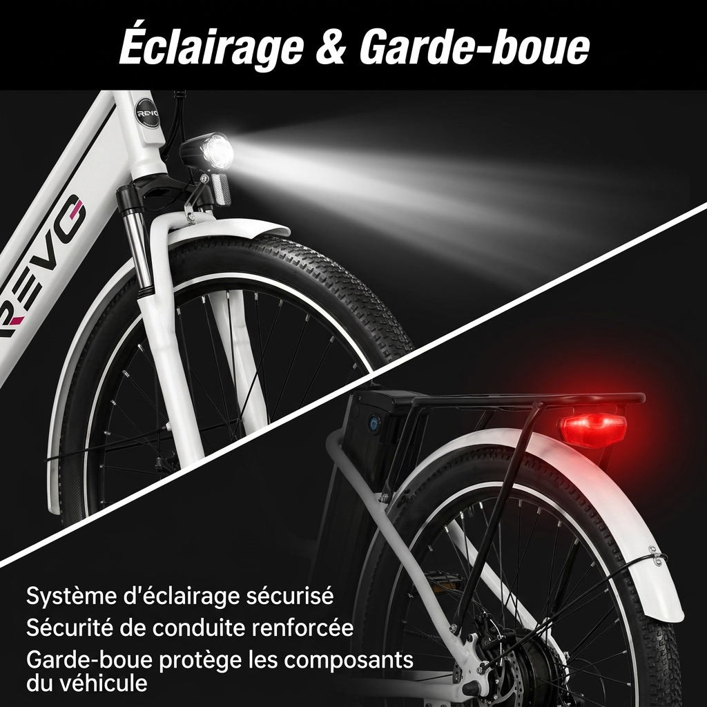 REVO Nomad 26″ Electric Bike – 250W Motor – 35–90 km Range – Removable 36V 10.4Ah Battery – 7 Speeds – Disc Brakes