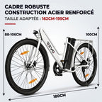 Electric Bicycle REVO Avenue 26″ – 250W Motor – Removable 36V 8.4Ah Battery – Up to 70 km Range – Disc Brakes